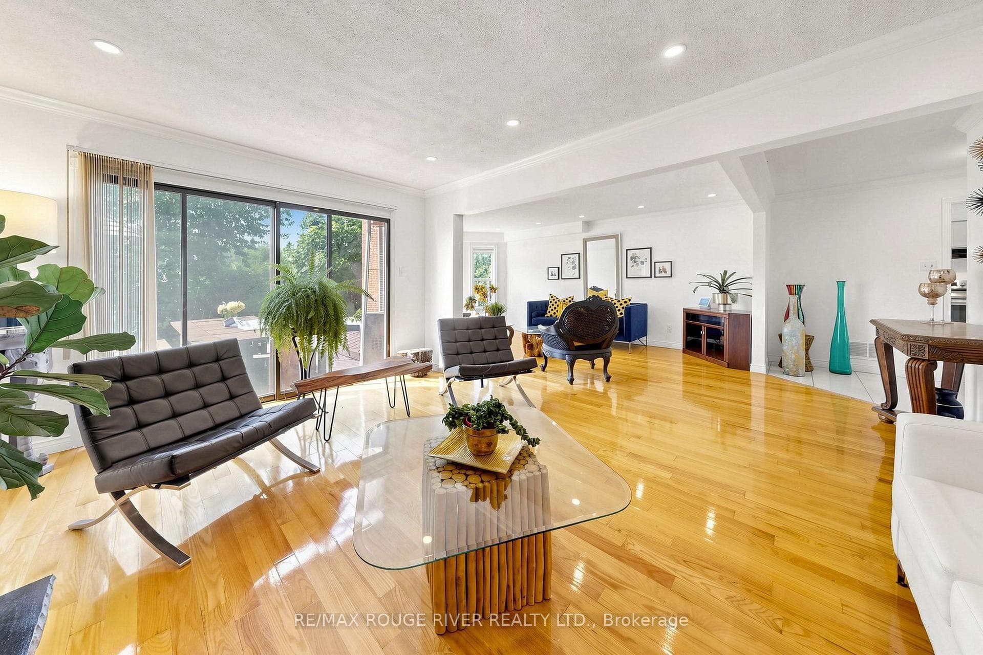 Family room with walk out
