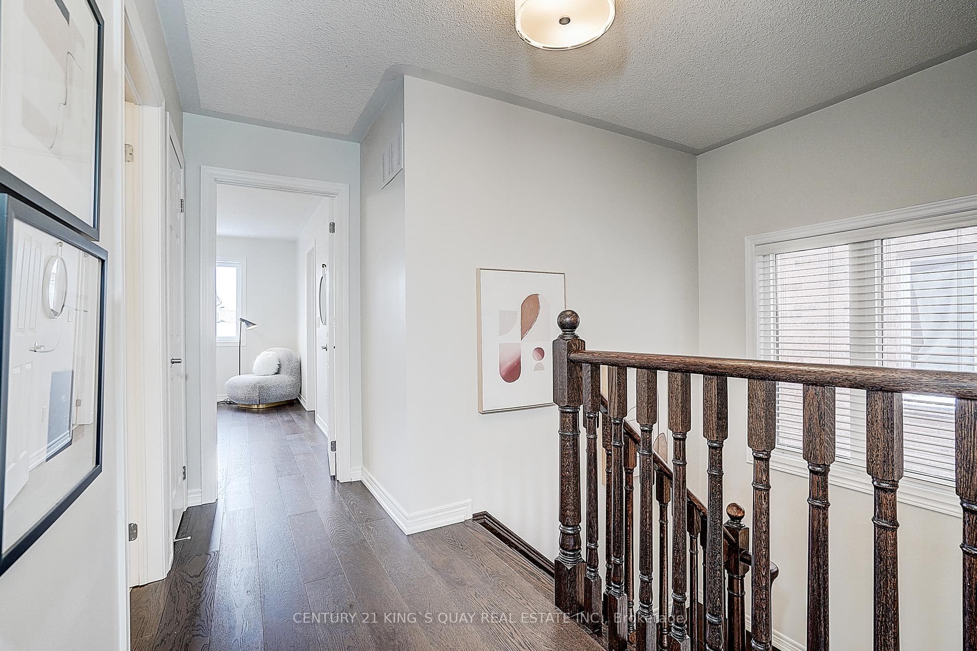 Brand new wood flooring on 2nd floor