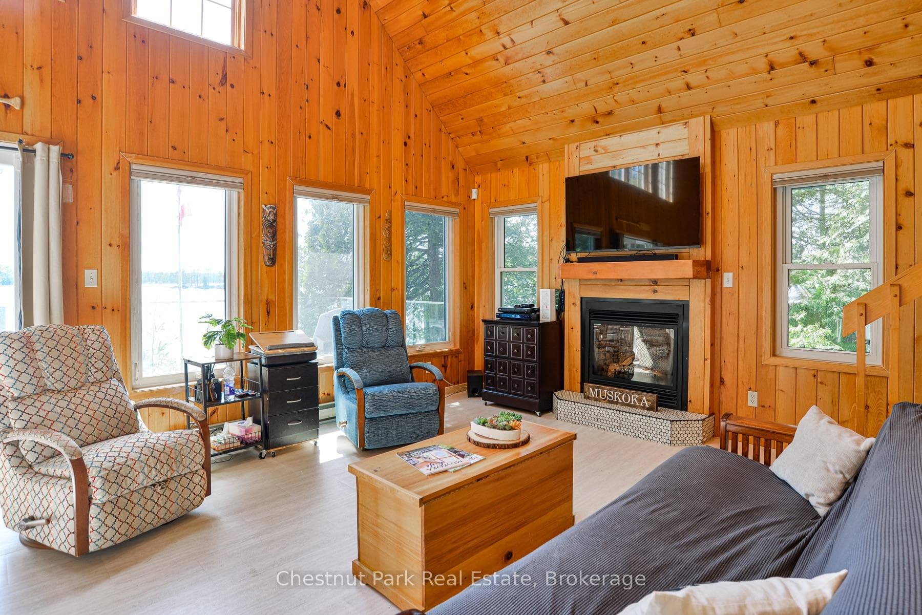 Living Room with Fireplace