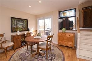 Dining Room with Walk Out to Yard and Hot Tub