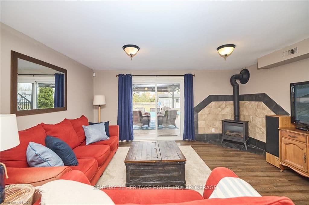 gas fireplace in family room