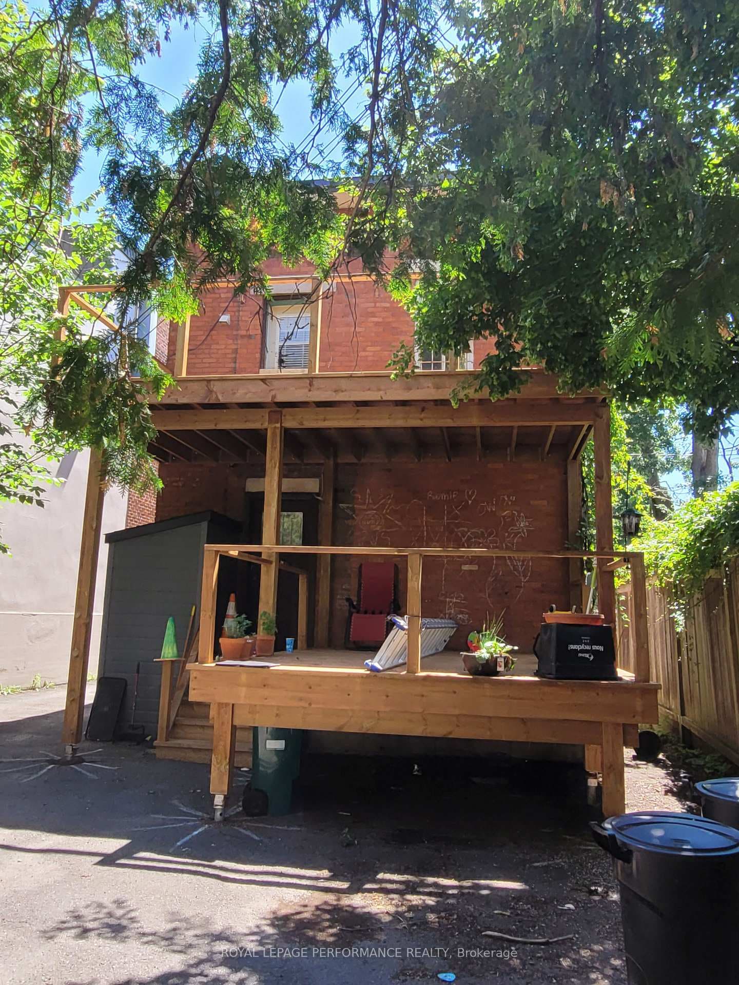 Rear of the home