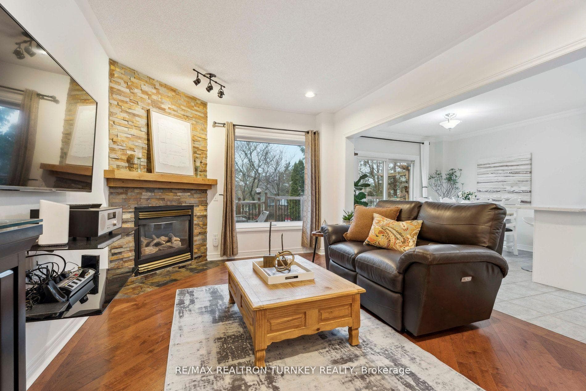 Cozy Gas Fireplace