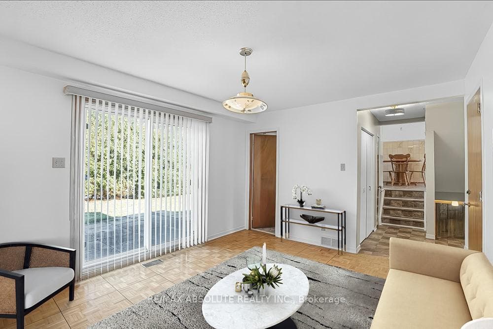 Virtually staged room