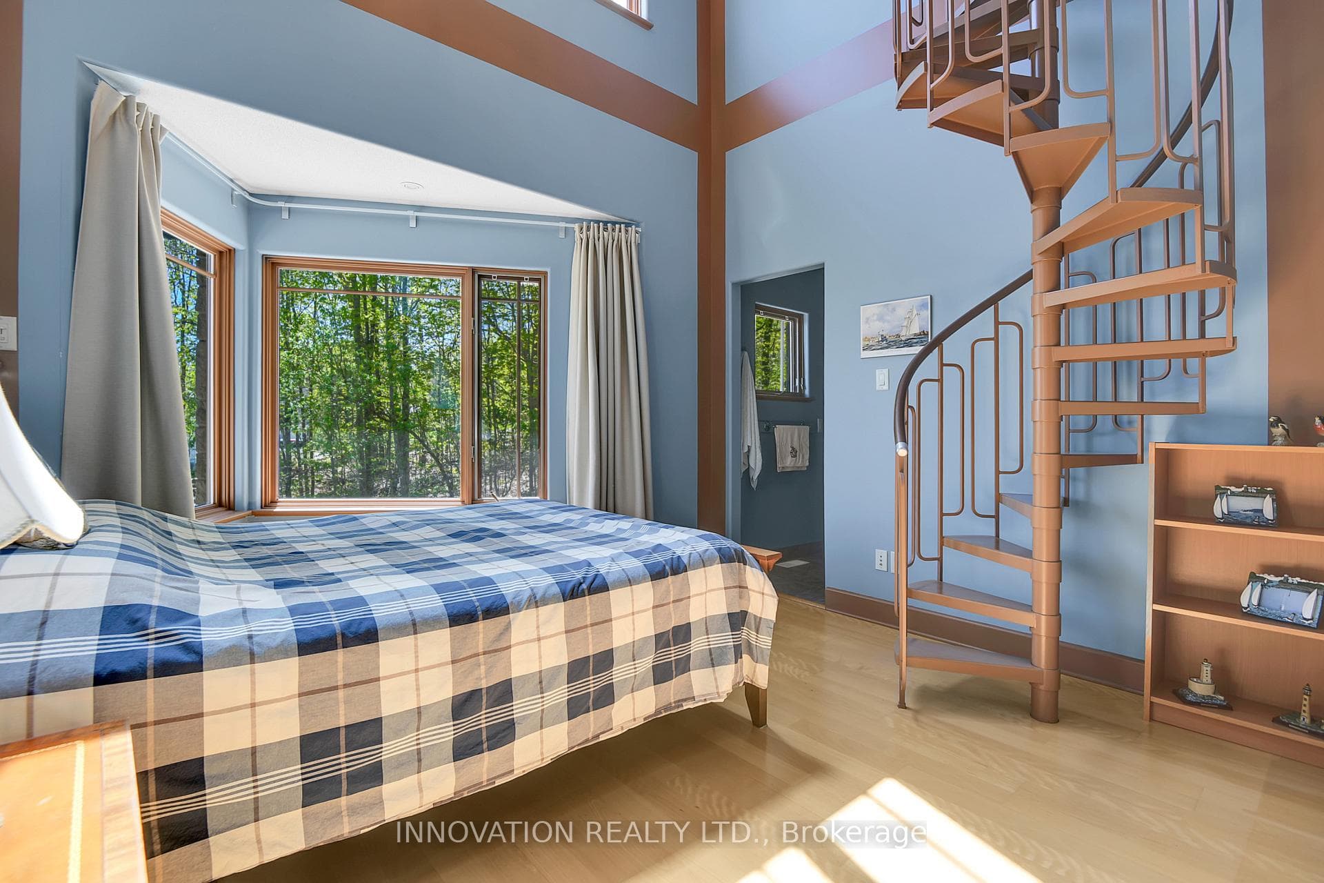 Bedroom 3 with stairs to loft area