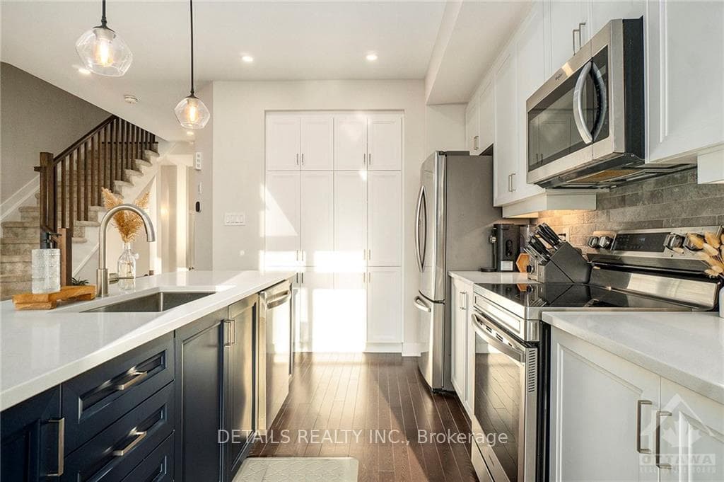Expansive floor-to-ceiling pantry