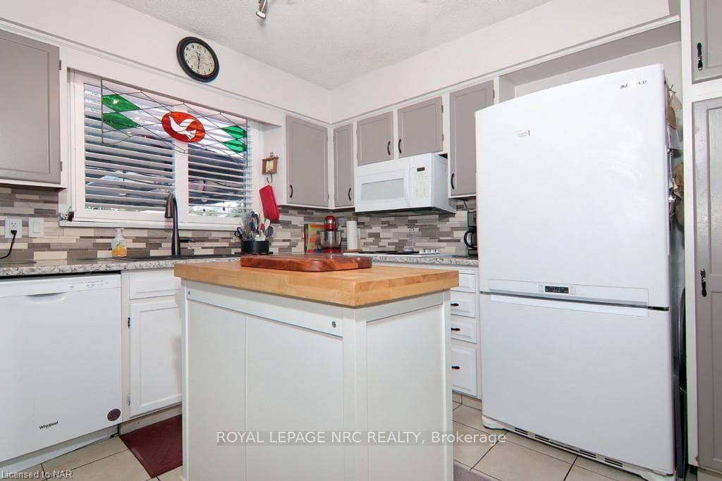 Kitchen with Butcher Block Island