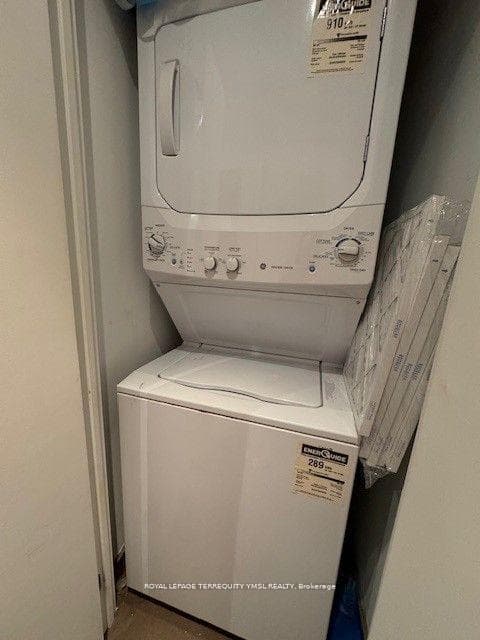 Stacked washer & dryer