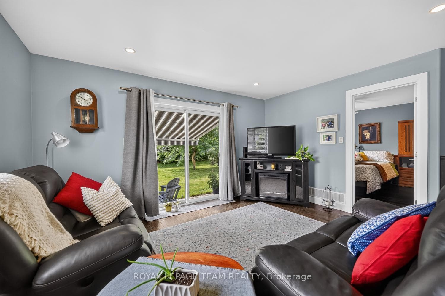 Living Area and entrance to outdoor patio space