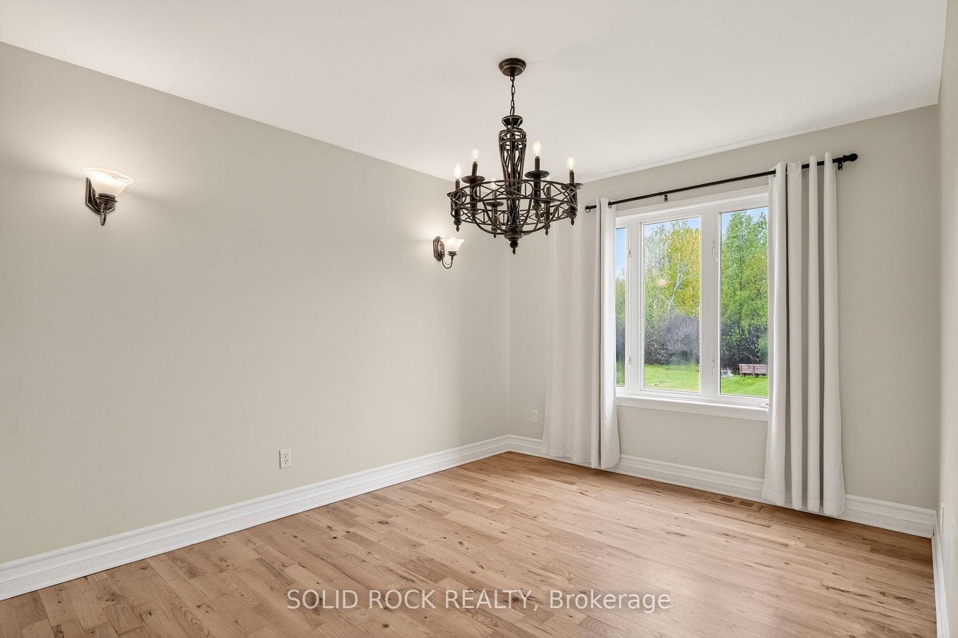 Formal dining room off of kitchen