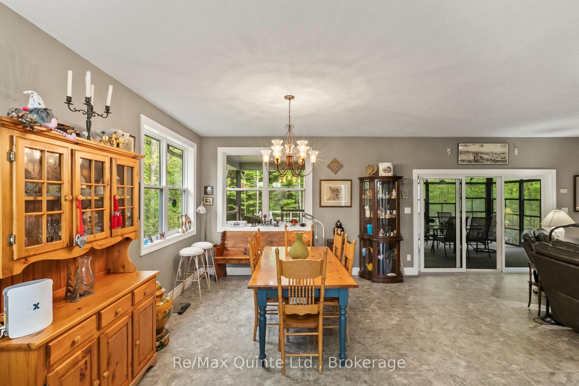 Generous dining space with natural light