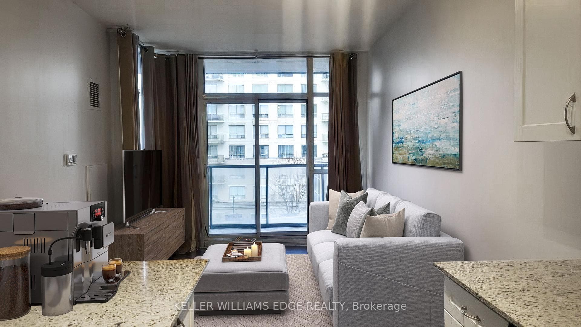 Virtually Staged Living room