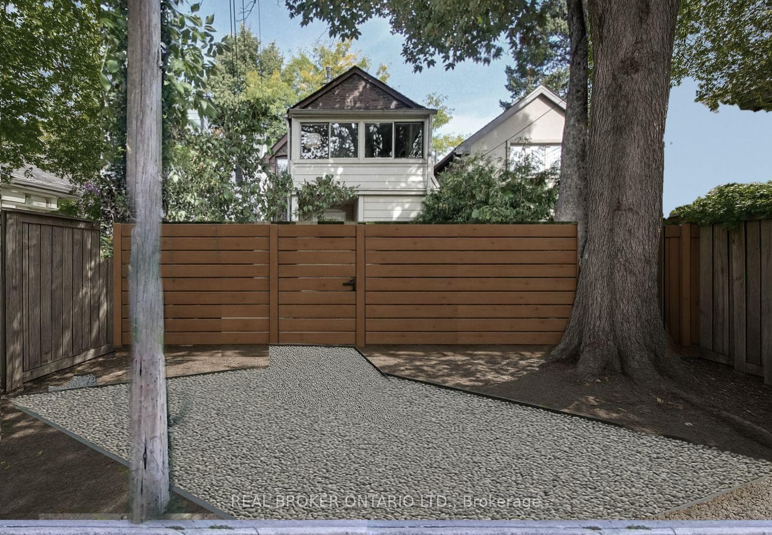 *Concept rendering of rear yard parking in process
