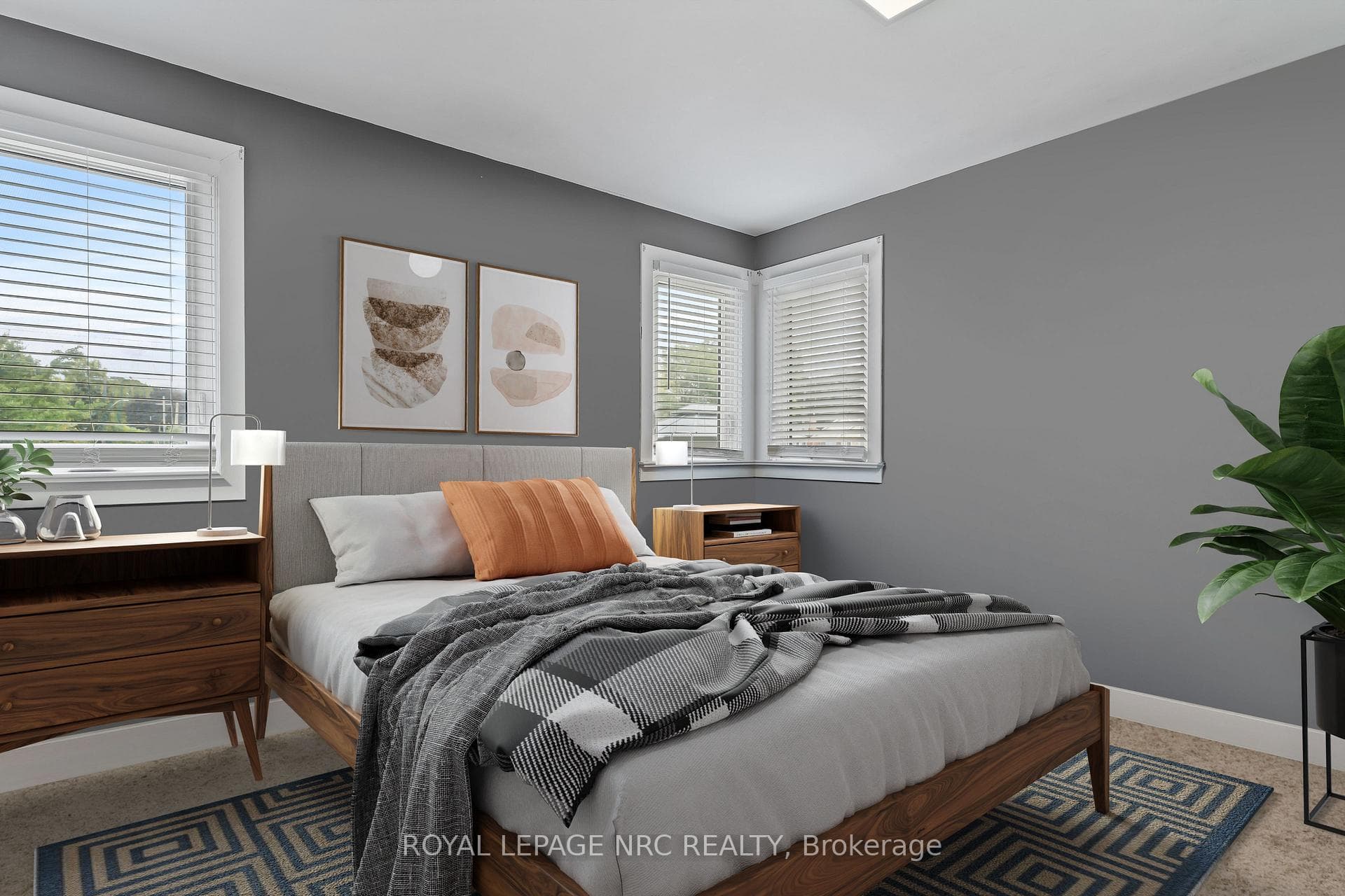 **Virtually Staged ** Bright Front bedroom