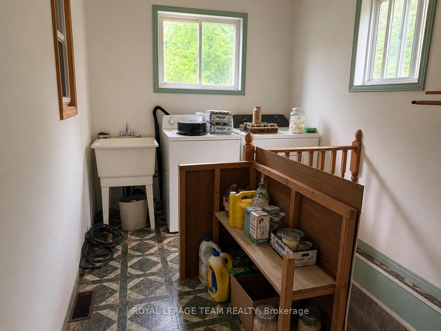 laundry room on the main level