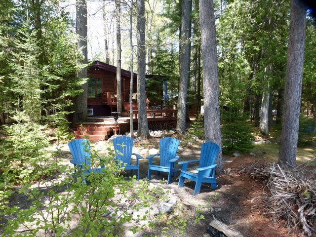 Front of Cottage by Firepit