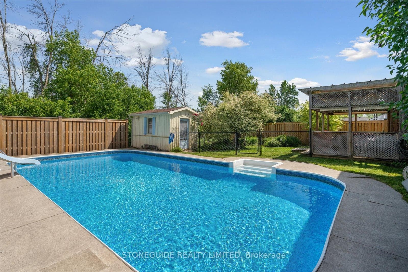 Sparkling Pool + Pool Shed