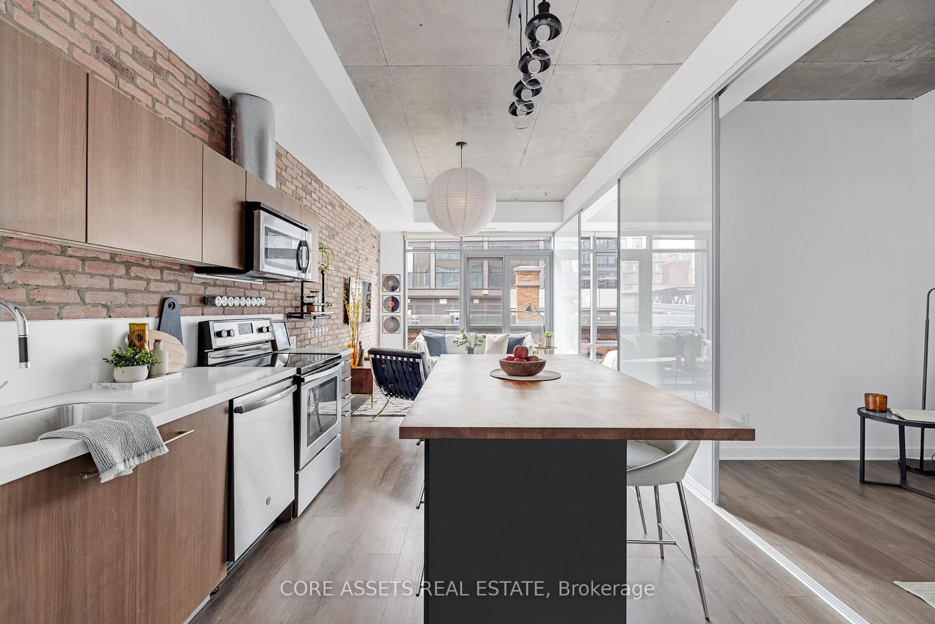Open concept living/dining