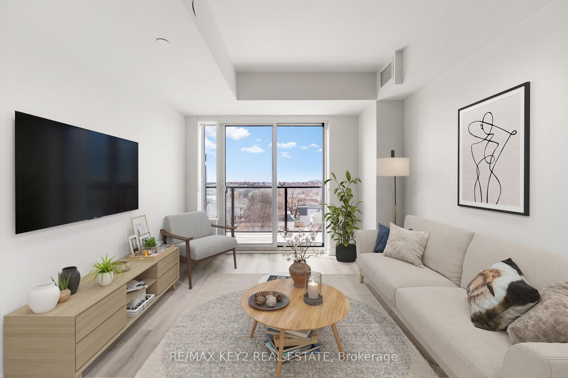 Virtually Staged Living Room