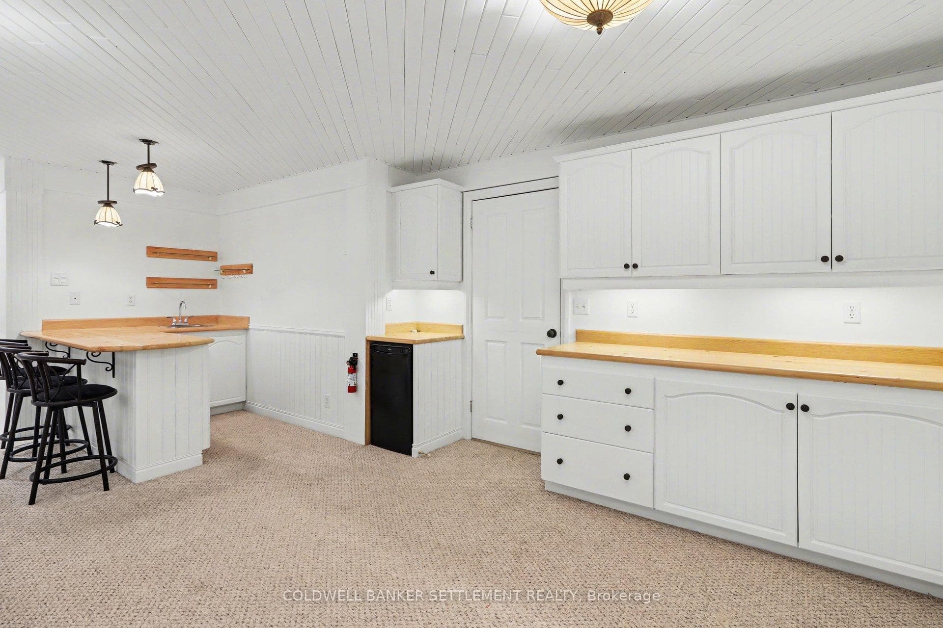 Wet bar off of family/rec room.