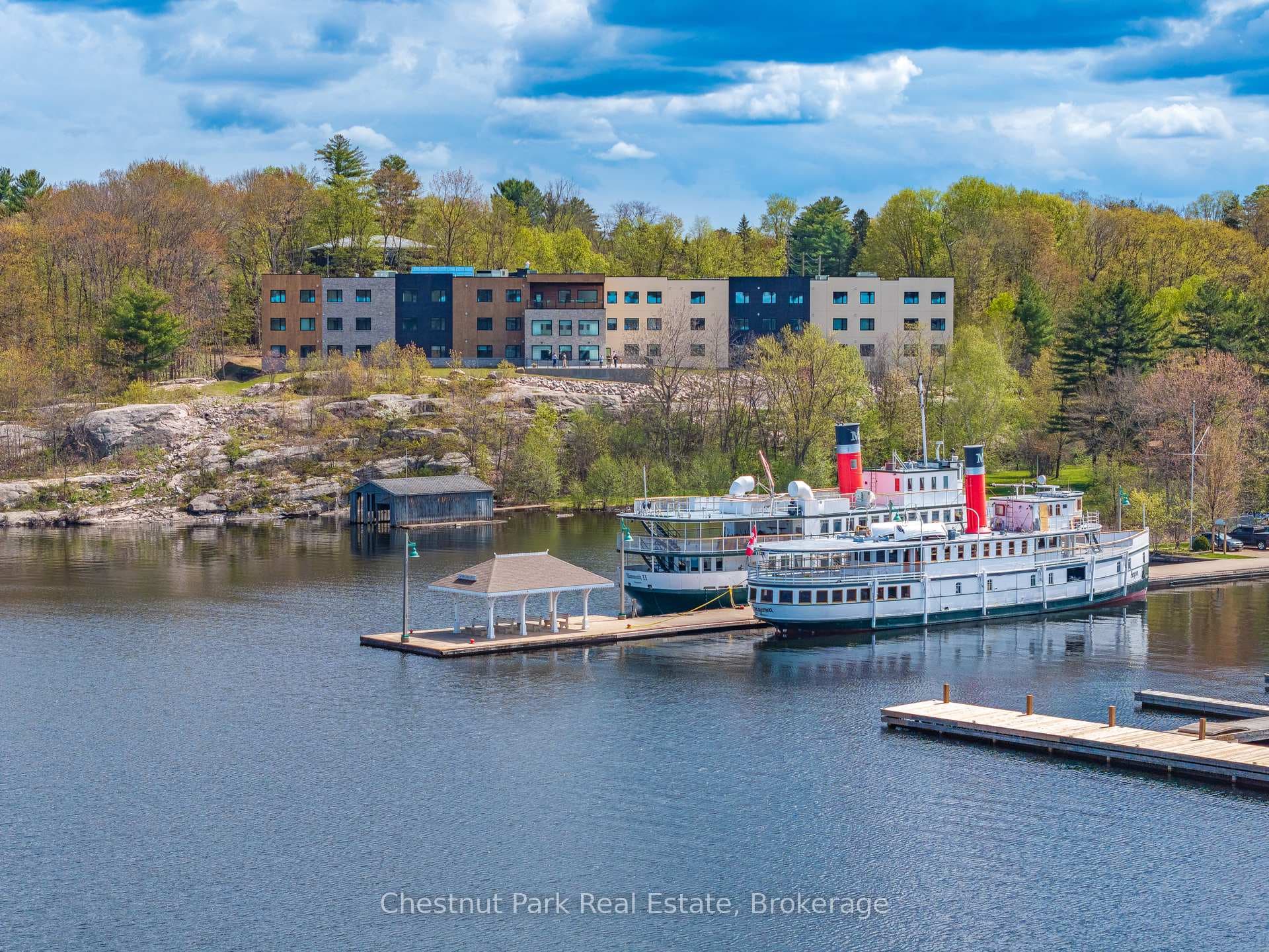 Terrace Lounge Overlooks Steamships at The Wharf