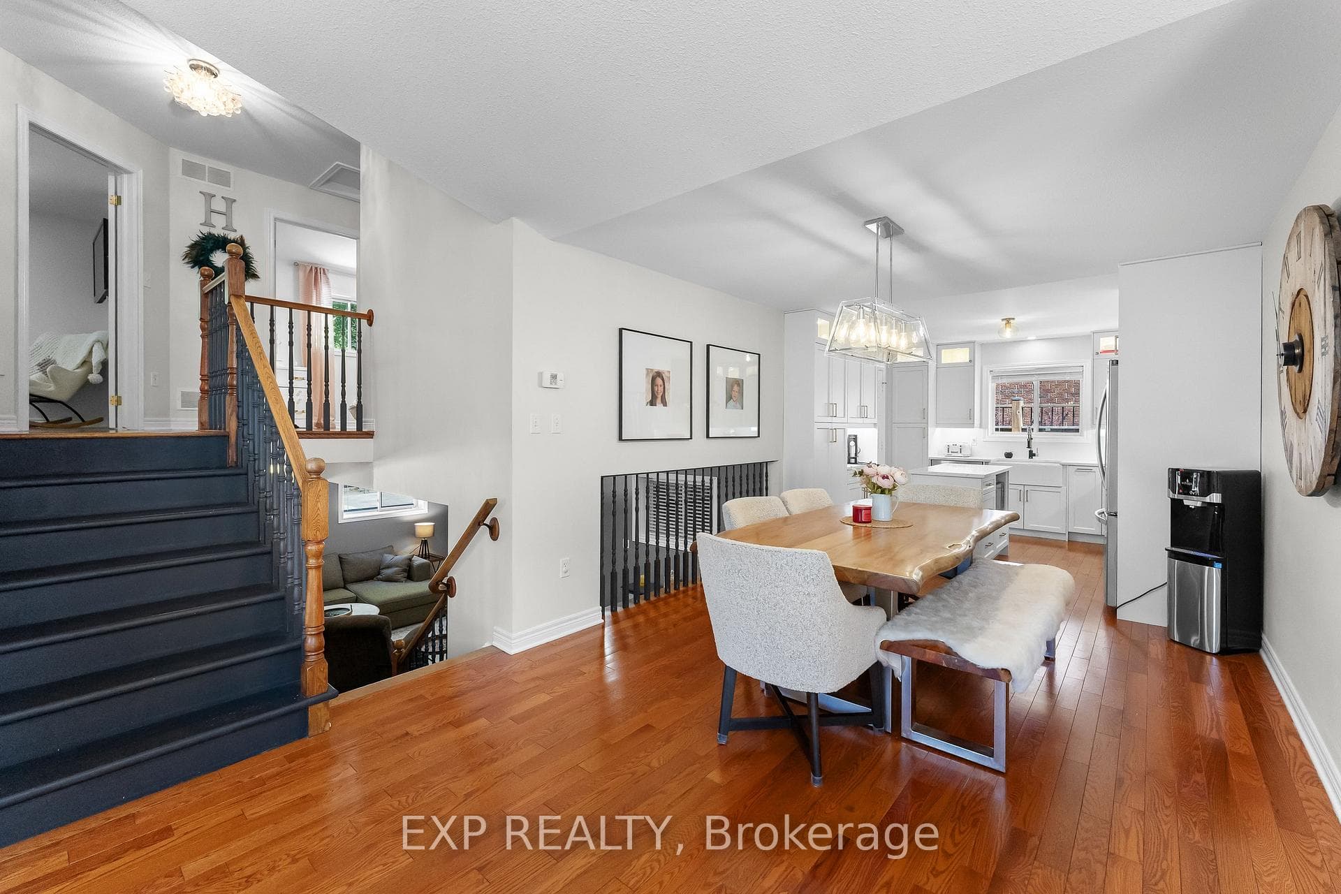 Dining Room Overlooking Lower Level Family Room