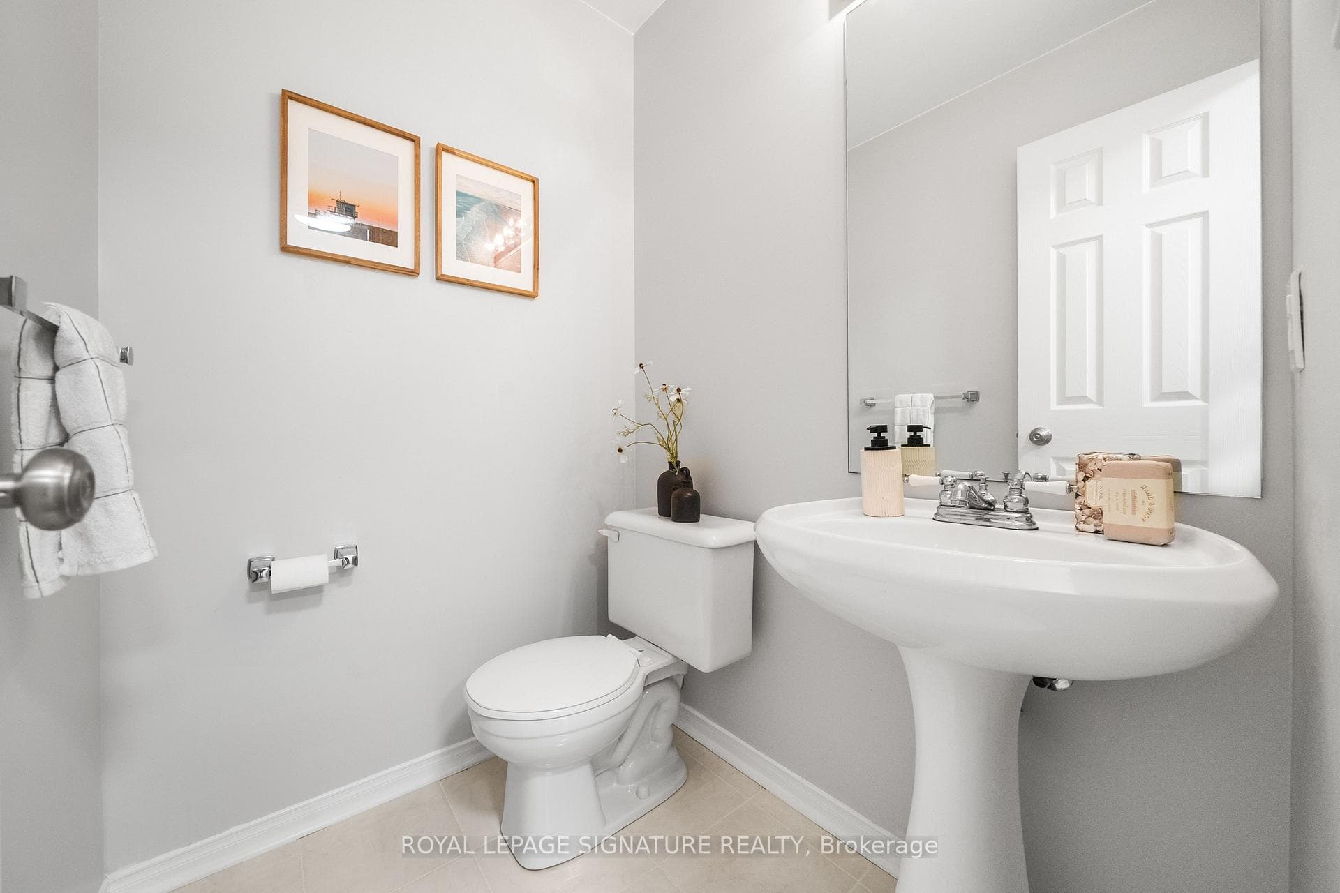 Convenient 2pc bath on main floor