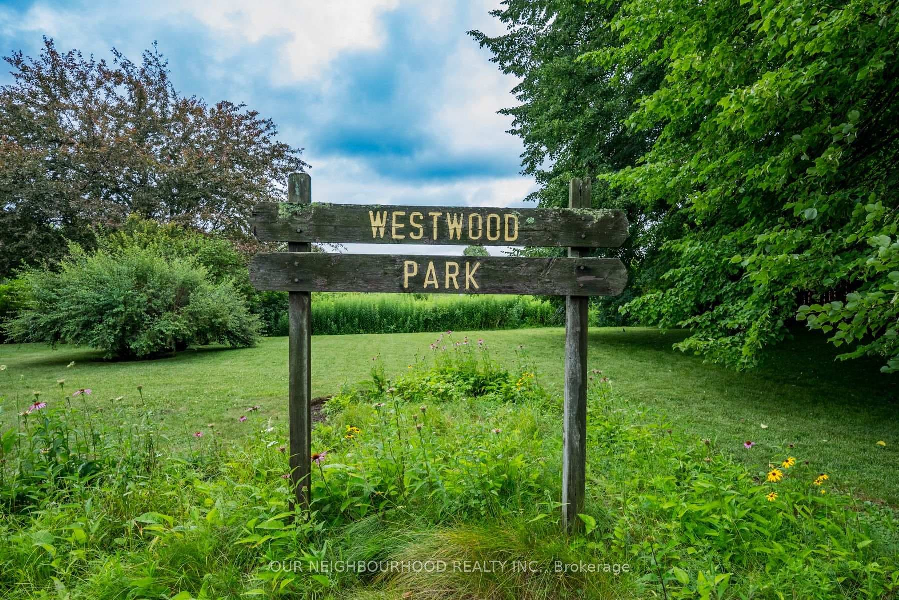 Directly across from Westwood Park