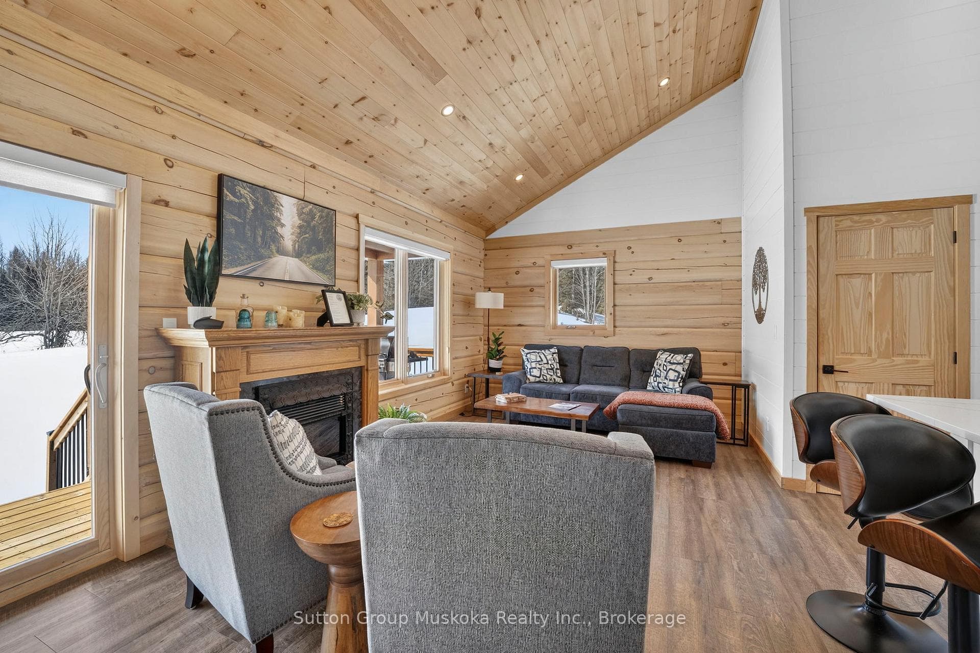 Beautiful interior wood decor and trim