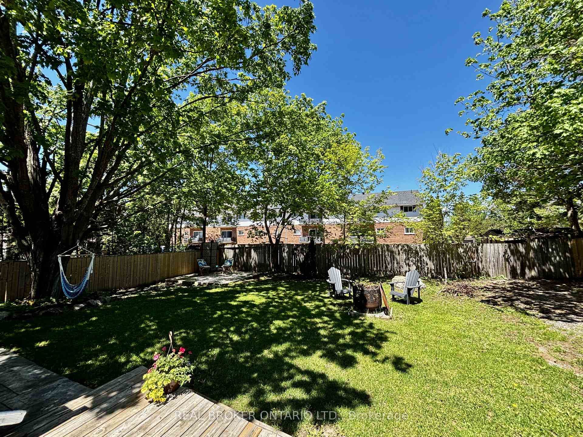 Large fenced yard