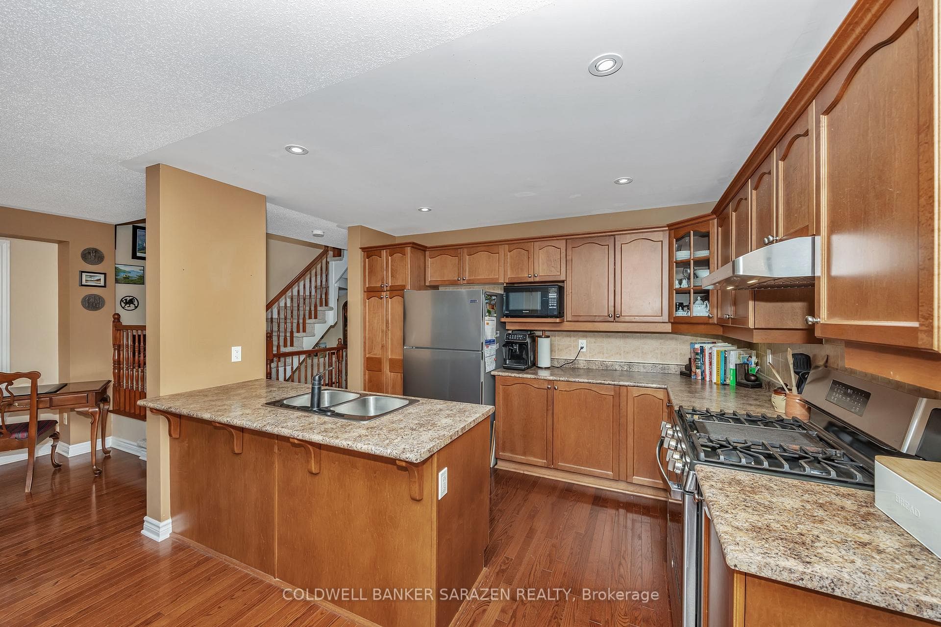 Kitchen with gas range