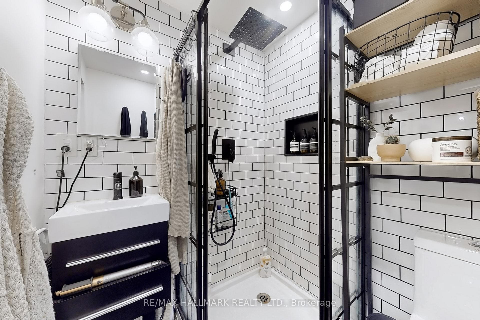 Lower-level bathroom