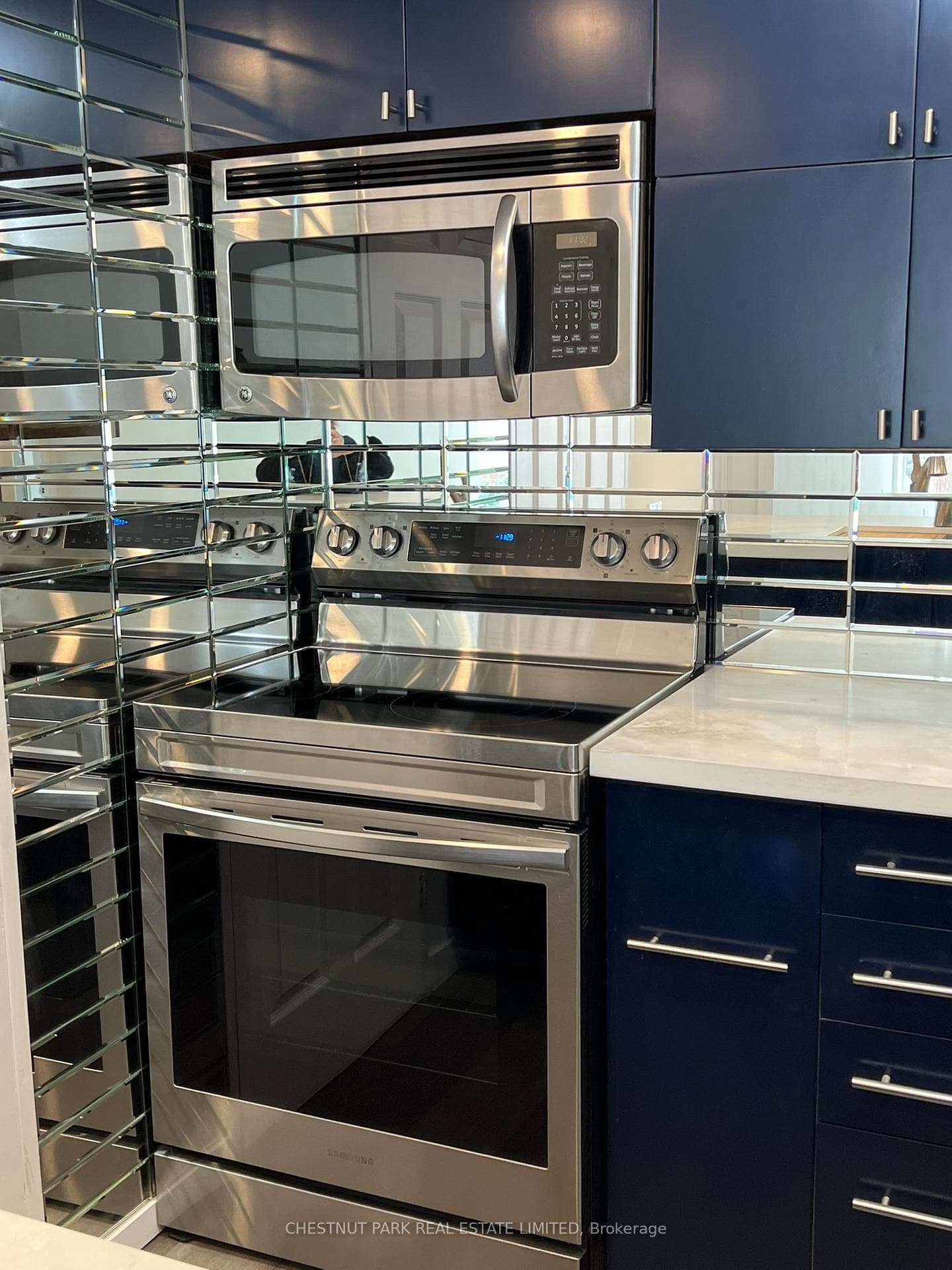 Built-in microwave/exhaust fan!