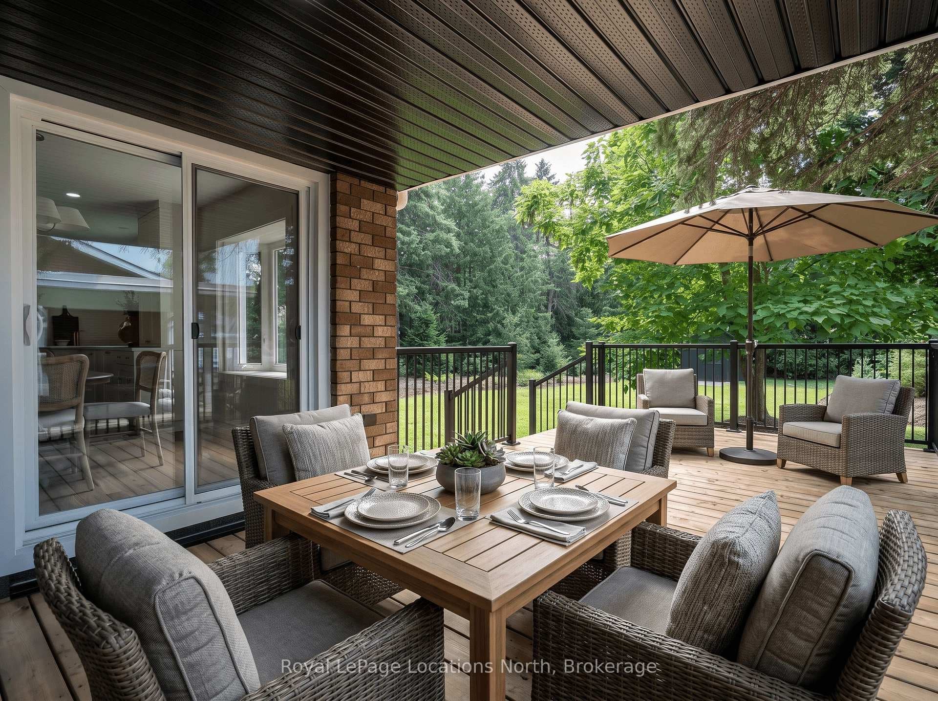 Deck furniture added/staged with AI