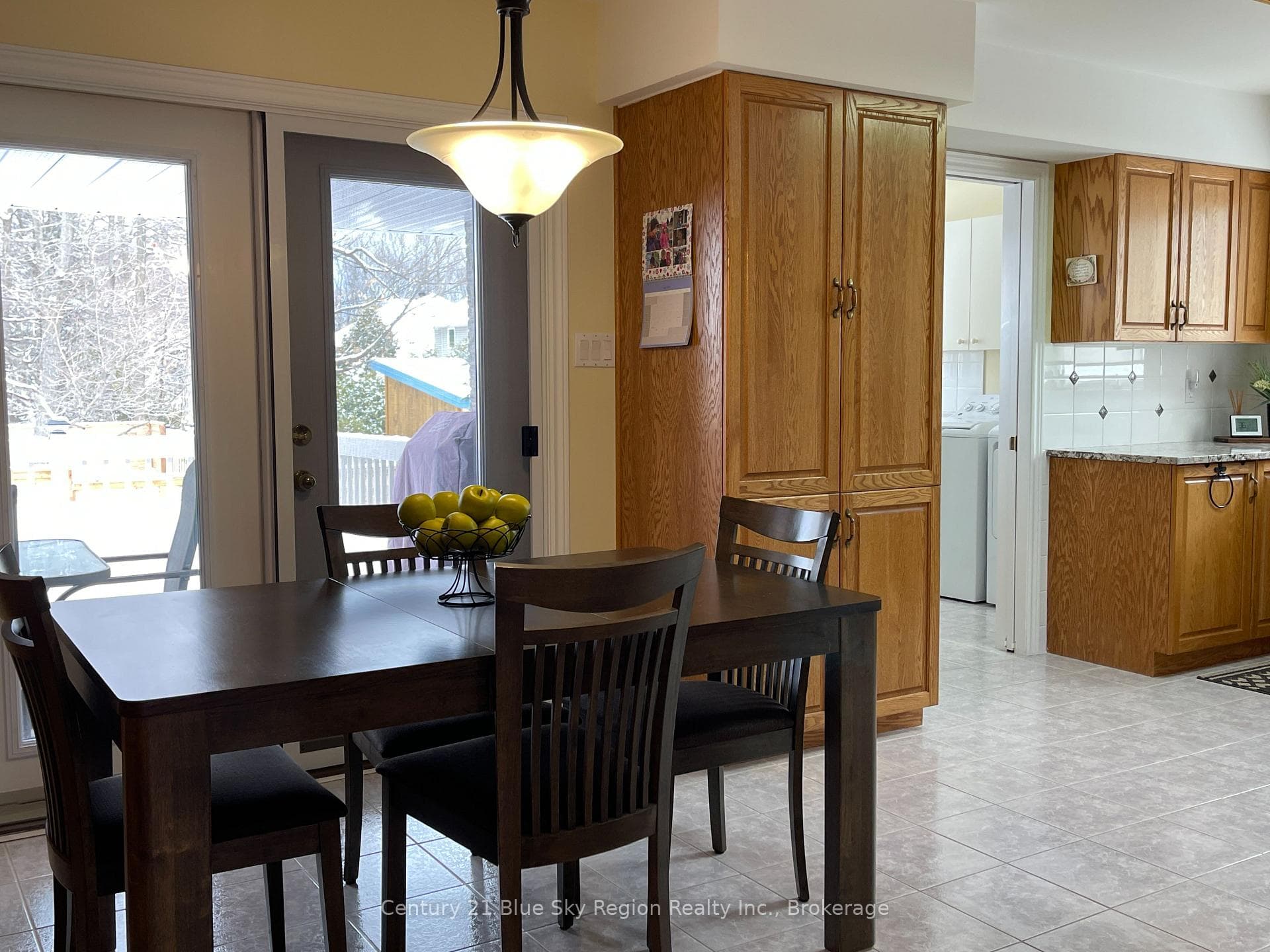 Dining Room with patio Doors