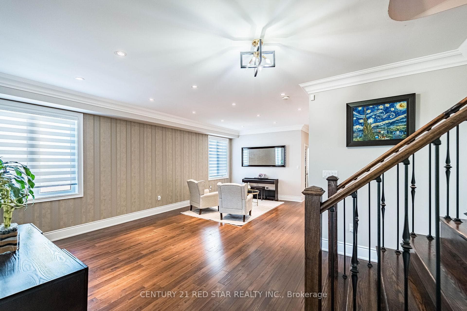Open concept living and dining combined