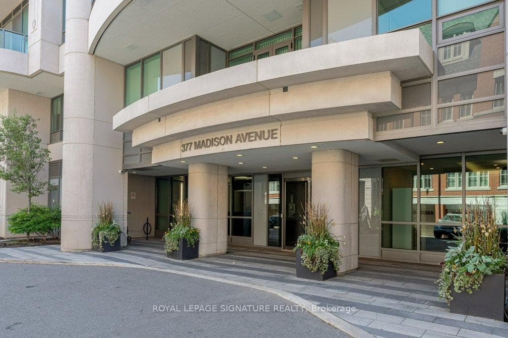 Entrance to the building