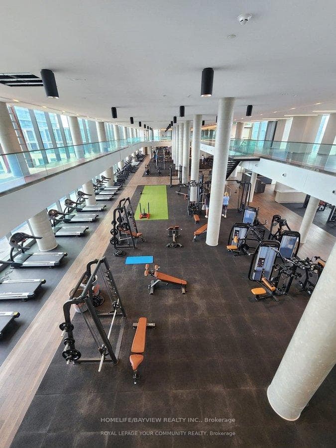 Well equipped gym and running track