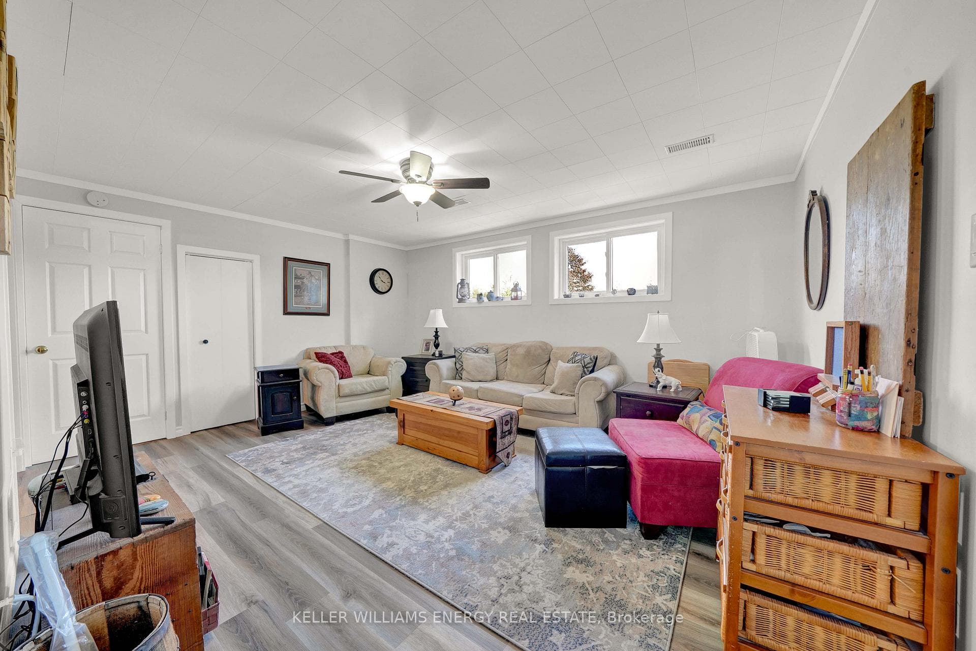 Large bright in-law suite living room