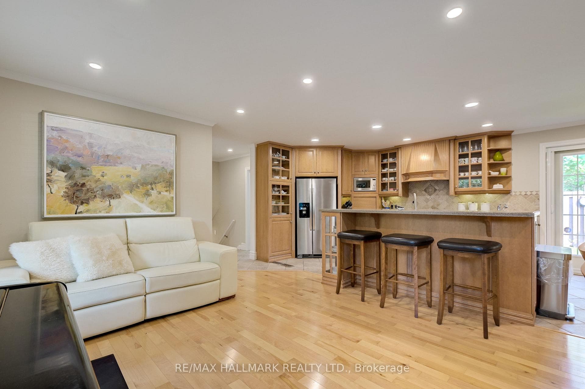 Pot lighting and hardwood floors