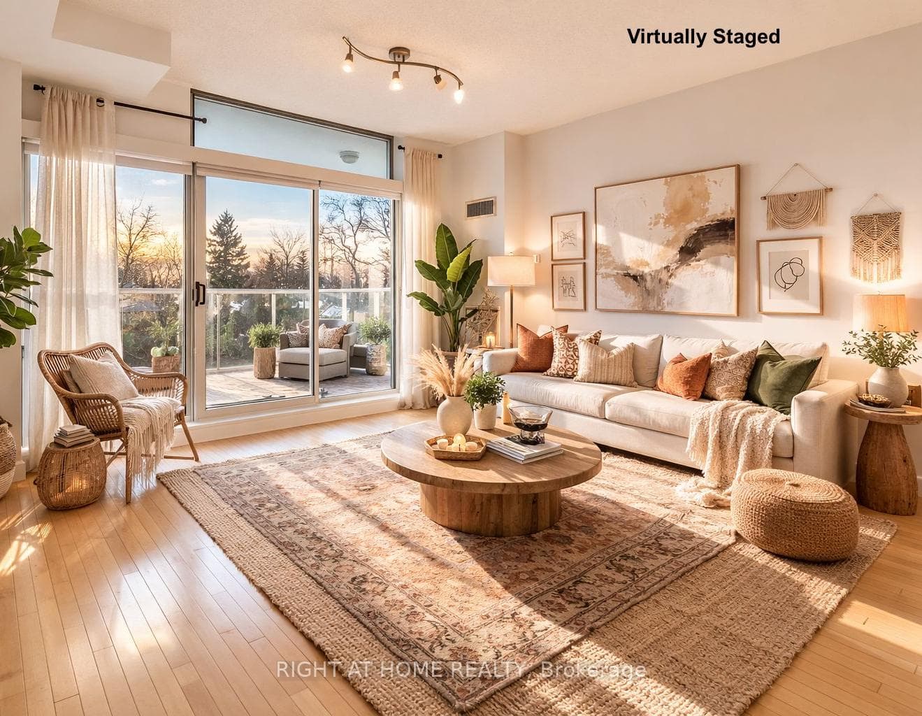 Vitually Staged Living Room