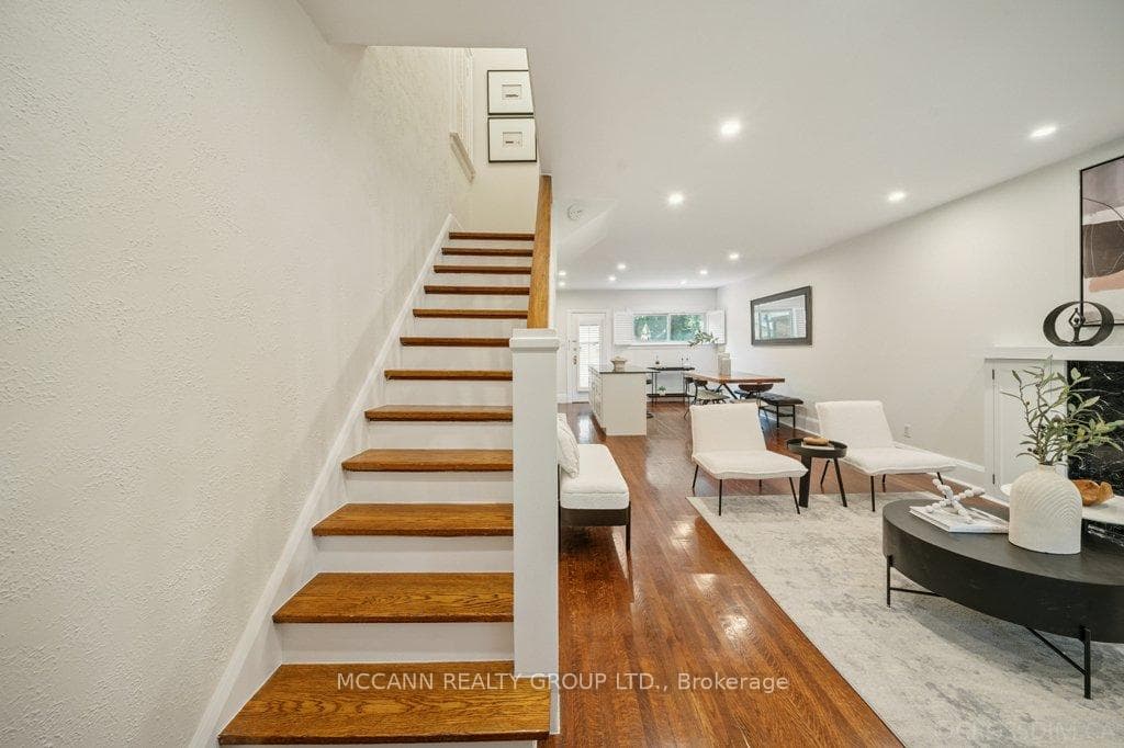 Stairs to second floor
