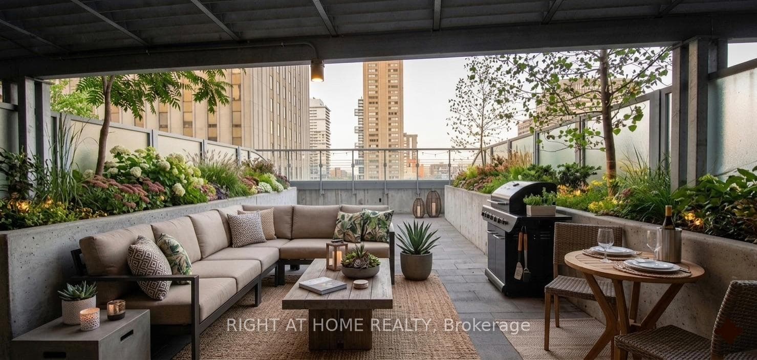 Terrace virtually staged