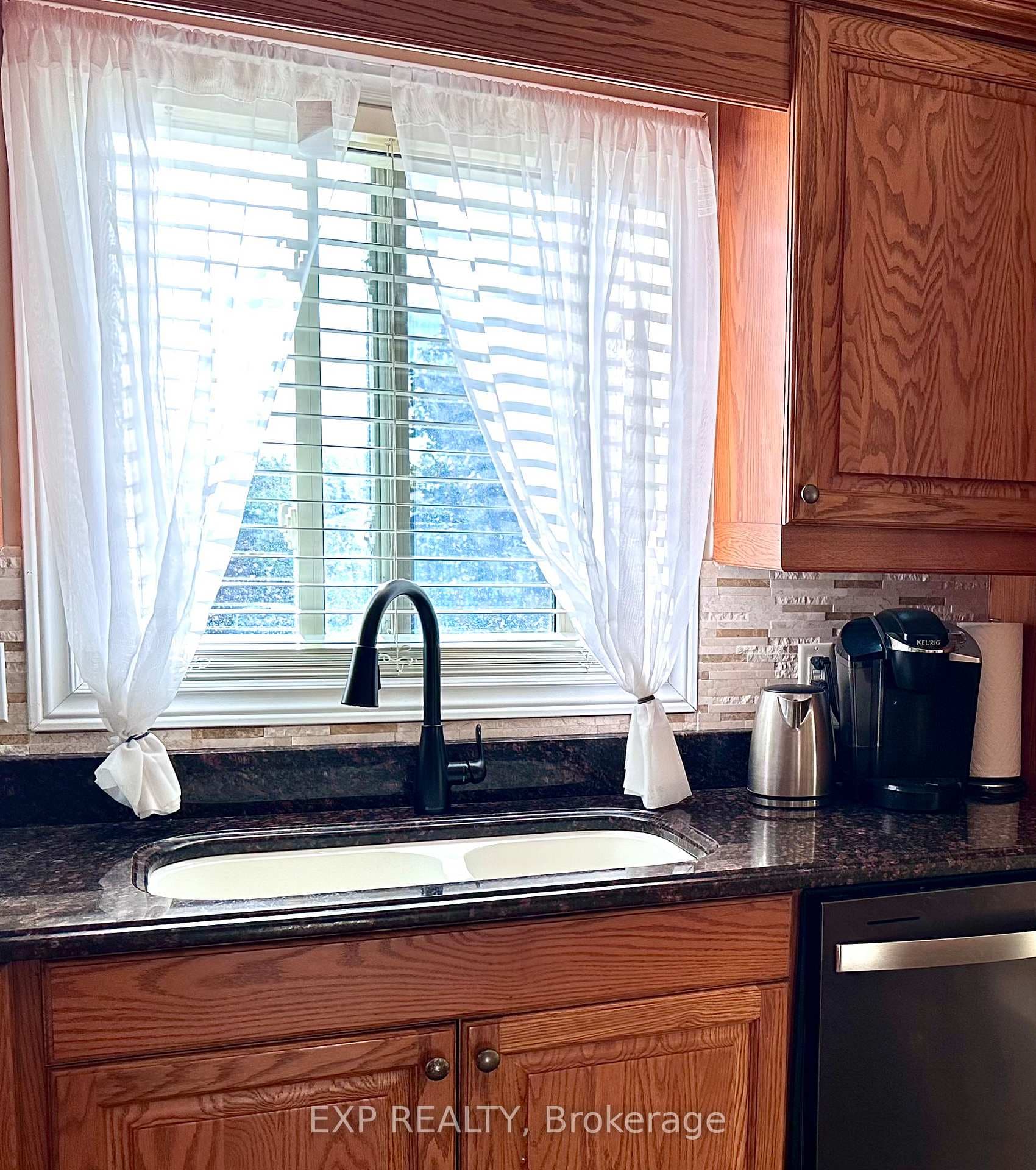 Newly installed kitchen faucet