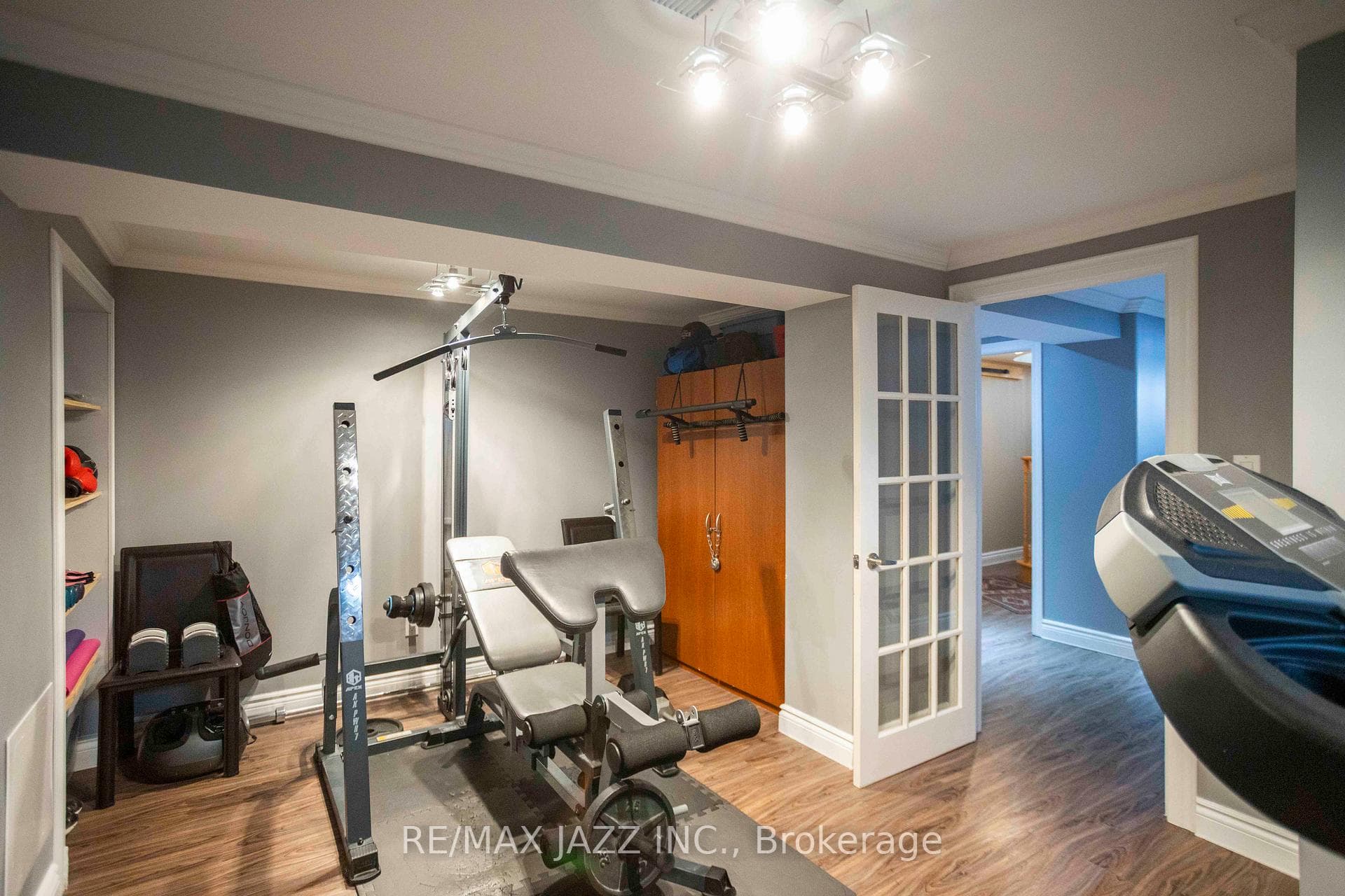 Basement gym/potential 5th bedroom