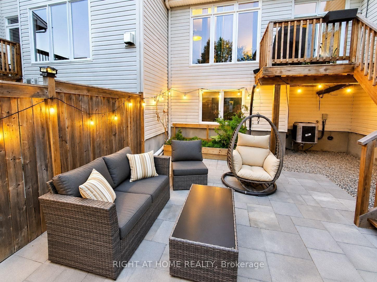 Stone Patio Backyard