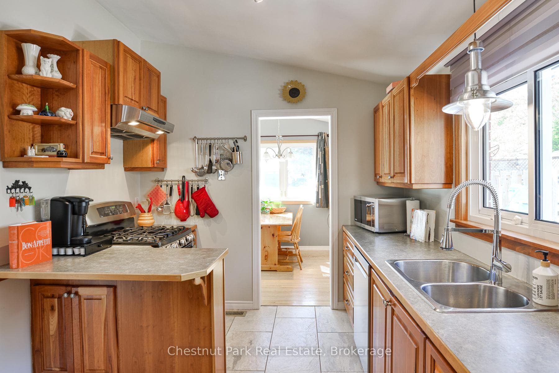 View From Kitchen to Dining Room