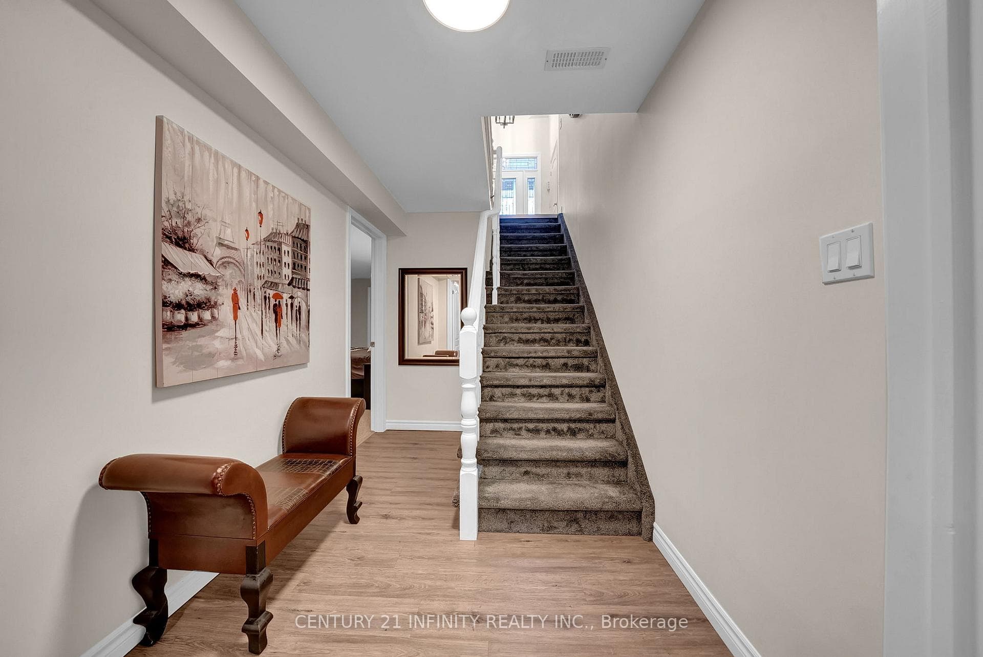 New carpet on stairs