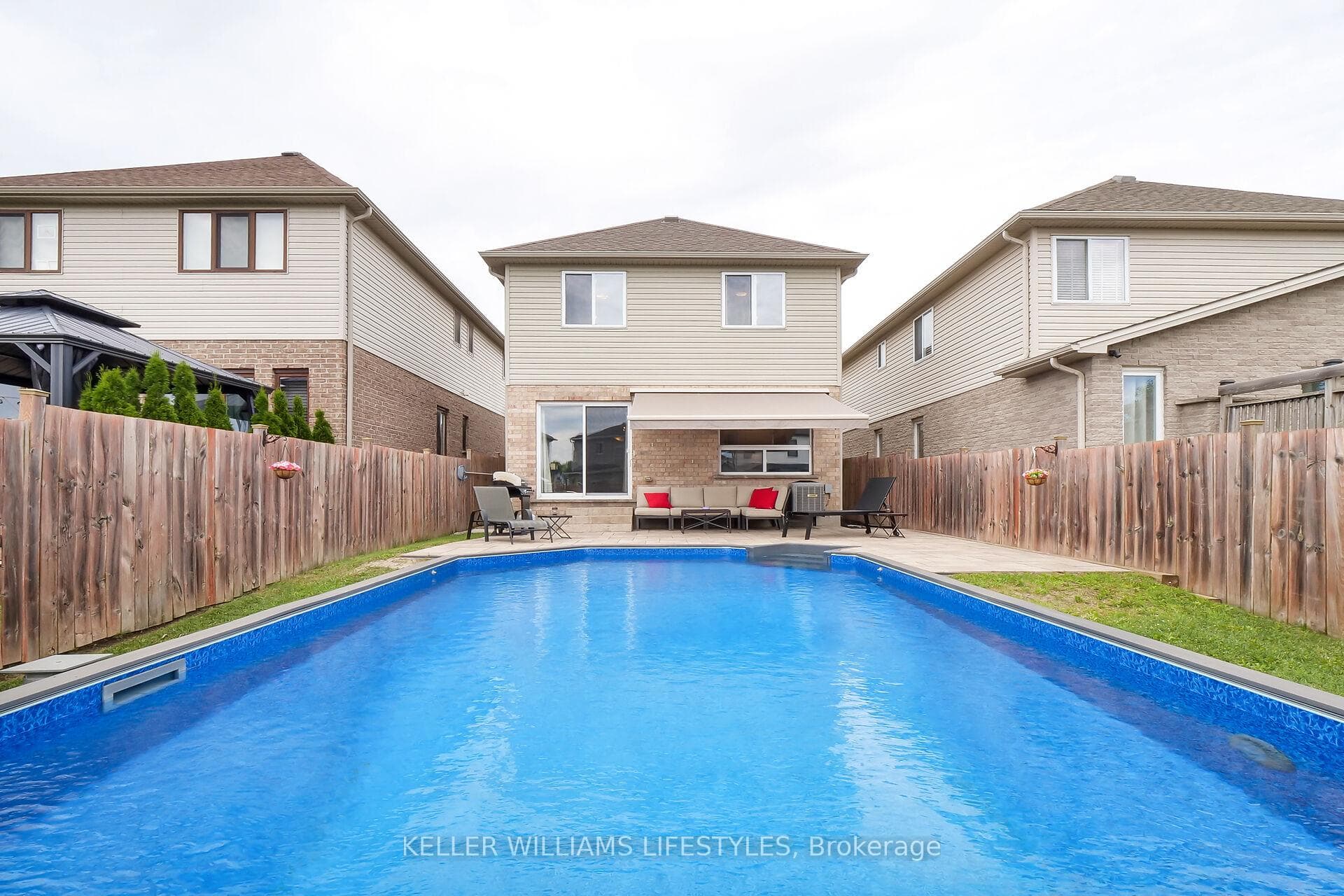 Semi In-Ground Pool!