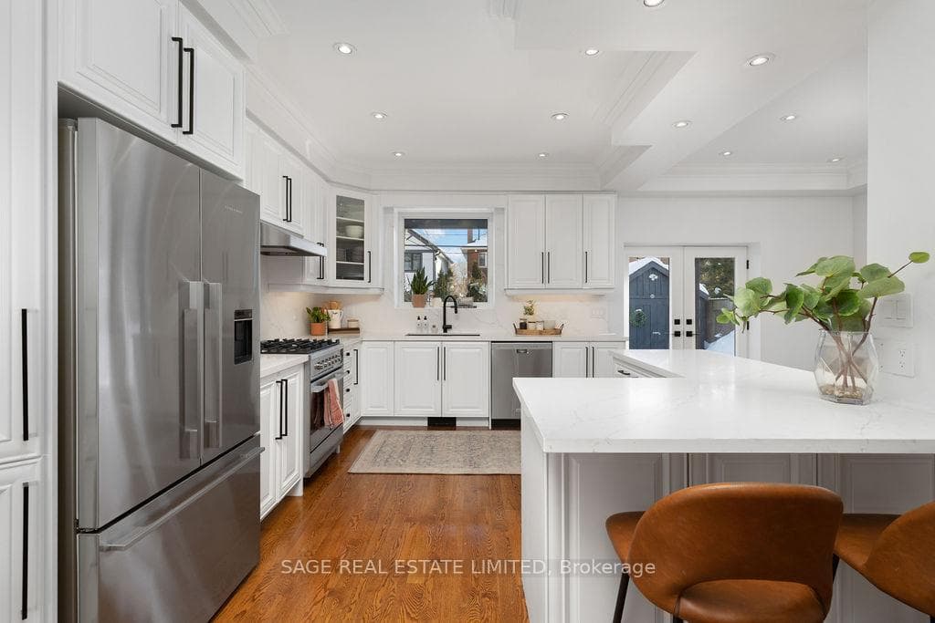 Lots of counter space & quality appliances.